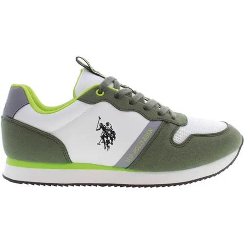 Herren Grüne Sportschuhe , Herren, Größe: 43 EU - U.S. Polo Assn. - Modalova