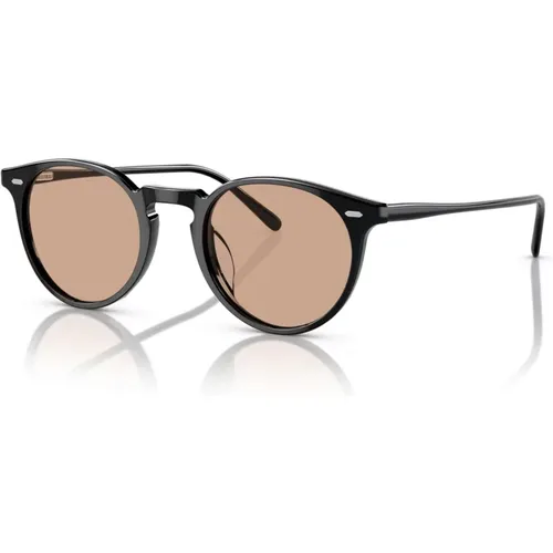 Schwarz/Dusk Beach Brillen Gestelle N.02 , unisex, Größe: 46 MM - Oliver Peoples - Modalova