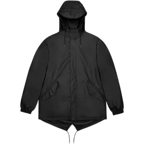 Fishtail Jacket 18010 , unisex, Sizes: XS, L, XL - Rains - Modalova