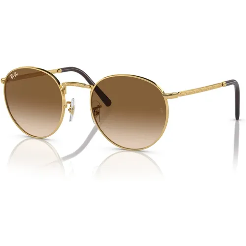 Runde Sonnenbrille Braun Verlauf Metallgestell , unisex, Größe: 53 MM - Ray-Ban - Modalova