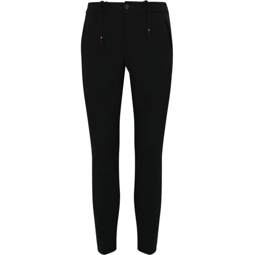 Schwarze Technische Stretch Slim Fit Hose , Herren, Größe: M - RRD - Modalova