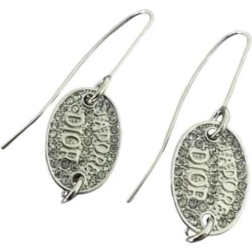 Pre-owned Metal earrings , female, Sizes: ONE SIZE - Dior Vintage - Modalova