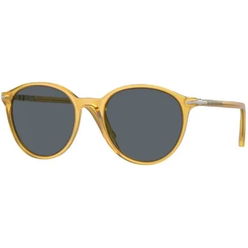 Stylish Sunglasses with Frame and Blue Lenses , unisex, Sizes: 53 MM, 56 MM - Persol - Modalova