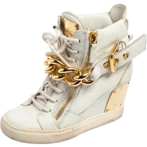 Pre-owned Leather sneakers , female, Sizes: 3 1/2 UK - Giuseppe Zanotti Pre-owned - Modalova