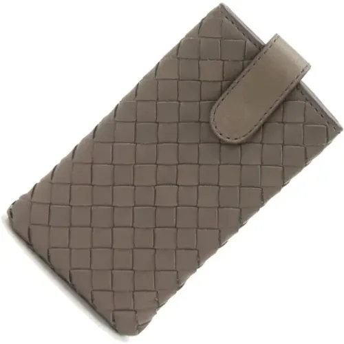 Leather Smartphone Case , female, Sizes: ONE SIZE - Bottega Veneta Vintage - Modalova