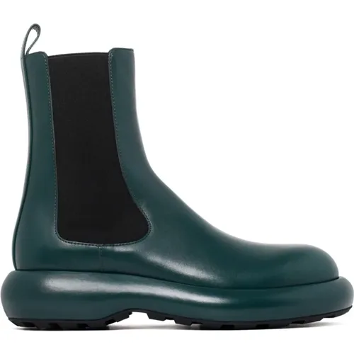 Forest Calf Leather Ankle Boots , female, Sizes: 4 UK, 6 UK - Jil Sander - Modalova