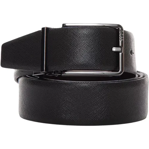 Double Buckle Leather Belt , male, Sizes: ONE SIZE - Boss - Modalova