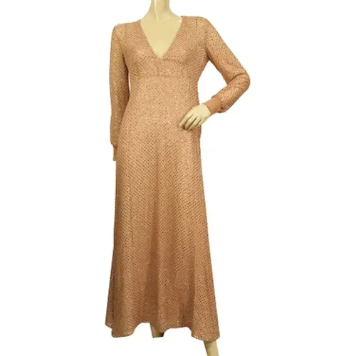 Pre-owned Silk dresses , female, Sizes: L - Valentino Vintage - Modalova