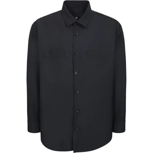 Relaxed Shirt with Clic Collar , male, Sizes: S - Lardini - Modalova