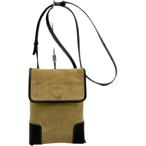 Pre-owned Suede shoulder-bags , female, Sizes: ONE SIZE - Loewe Pre-owned - Modalova