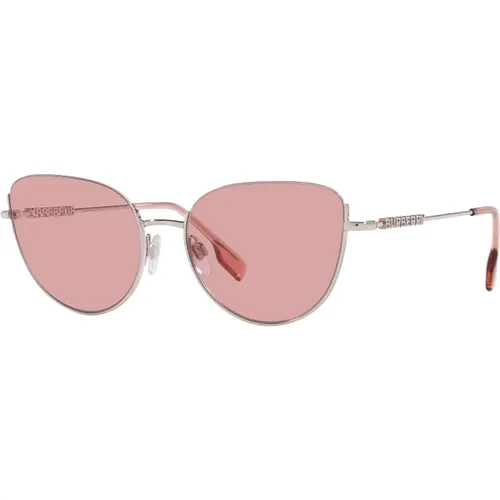 Harper Sunglasses in Silver/Light Violet,HARPER Sunglasses in Light Gold/Dark Grey - Burberry - Modalova