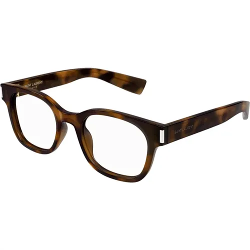 Modische Brille SL 722 Schwarz , Damen, Größe: 51 MM - Saint Laurent - Modalova