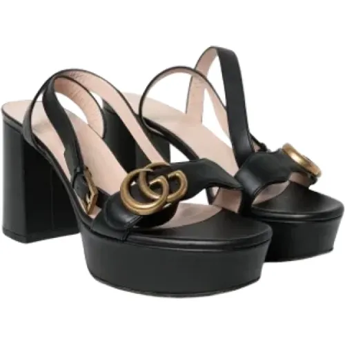 Pre-owned Fabric heels , female, Sizes: 4 UK - Gucci Vintage - Modalova