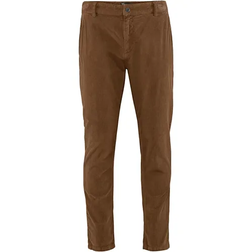 Corduroy Slim-fit Chino Hose , Herren, Größe: W30 - BomBoogie - Modalova