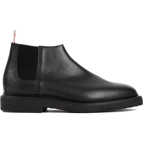 Leather Chelsea Ankle Boots , male, Sizes: 9 UK, 7 UK, 7 1/2 UK, 6 UK, 8 1/2 UK - Thom Browne - Modalova