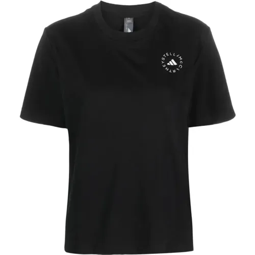 TrueCasuals T-shirt with Logo Print , female, Sizes: S, XS - adidas by stella mccartney - Modalova