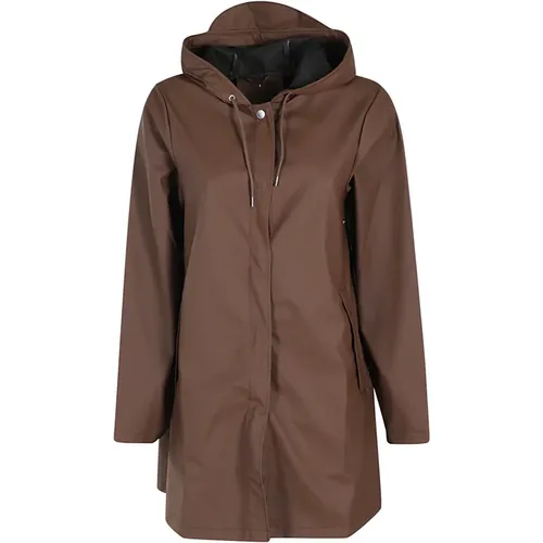 A-Line Jacket , female, Sizes: L, M - Rains - Modalova