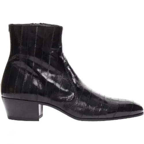 Pre-owned Leder boots - Yves Saint Laurent Vintage - Modalova
