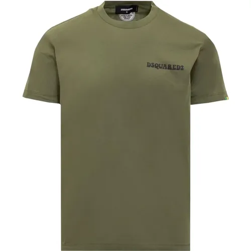 Logo Print T-Shirt , Herren, Größe: M - Dsquared2 - Modalova