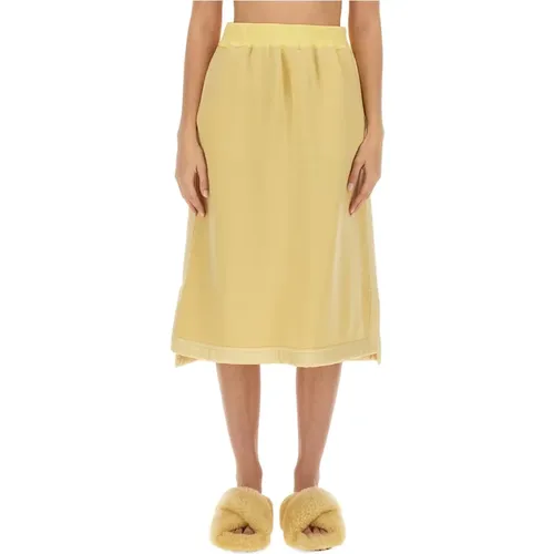 Wool Midi Skirt Regular Fit Made in Italy , female, Sizes: XS, S - Jil Sander - Modalova