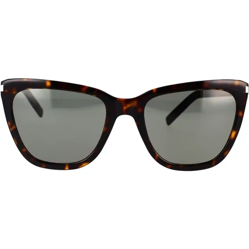 SL 548 Slim Sonnenbrille , Damen, Größe: 55 MM - Saint Laurent - Modalova