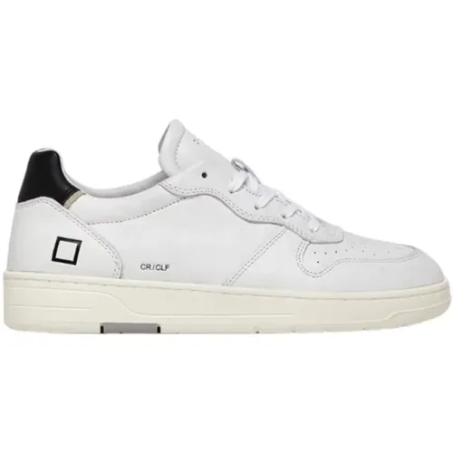 Court Calf White-Black Sneakers , Herren, Größe: 45 EU - D.a.t.e. - Modalova