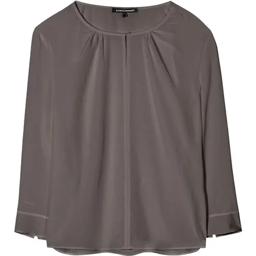 Flowing Techno Silk Blouse Shirt , Damen, Größe: M - LUISA CERANO - Modalova