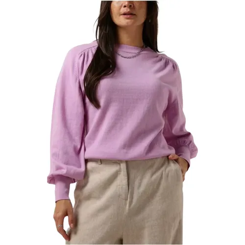 Lila Pullover für Damen , Damen, Größe: M/L - moss copenhagen - Modalova