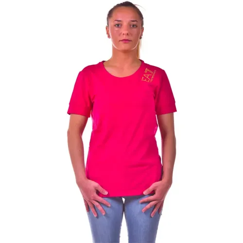 T-shirt , Damen, Größe: XS - Emporio Armani EA7 - Modalova