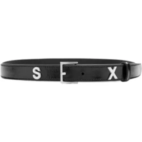 Leather SX Letter Belt , male, Sizes: XL - Martine Rose - Modalova
