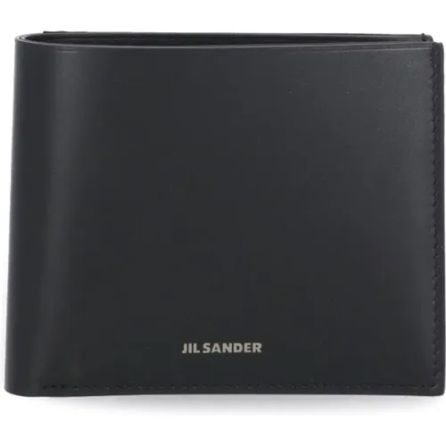 Leather Card Holder for Men , male, Sizes: ONE SIZE - Jil Sander - Modalova
