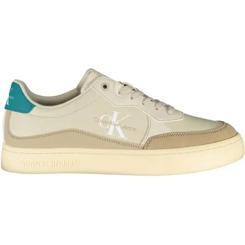 Printed Sneaker with Contrast Details , male, Sizes: 7 UK, 9 UK, 11 UK, 6 UK - Calvin Klein - Modalova