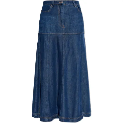 Denim skirt , female, Sizes: XS - Munthe - Modalova