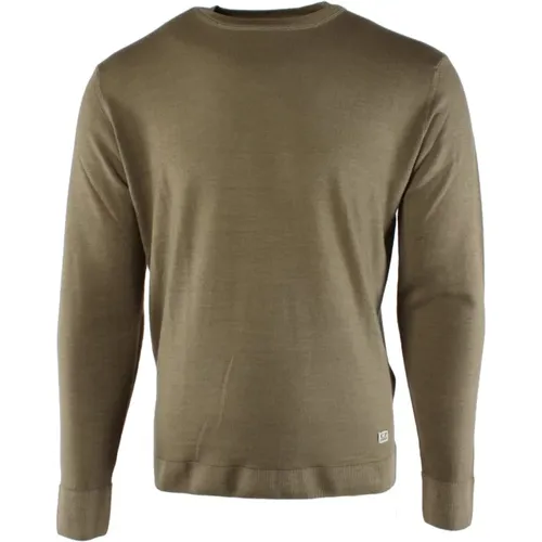 Sand Wool Sweater for Men , male, Sizes: M - C.P. Company - Modalova