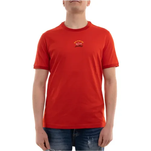 T-Shirts , male, Sizes: 2XL, XL, L - PAUL & SHARK - Modalova