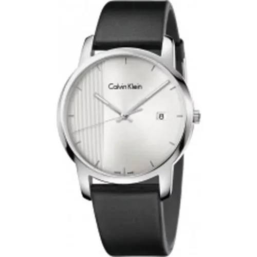Quartz Men`s Watch - Silver Dial, Stainless Steel Case , male, Sizes: ONE SIZE - Calvin Klein - Modalova