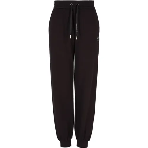 Sweatpants Regular Fit Elastic Waist , female, Sizes: S, XS, M - Armani Exchange - Modalova