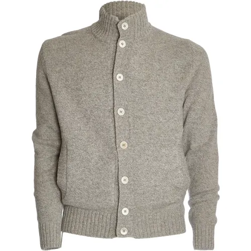 Slim Fit Knitwear Grey Light Blue , male, Sizes: S, L, XL, M, 3XL, 2XL - Zanone - Modalova