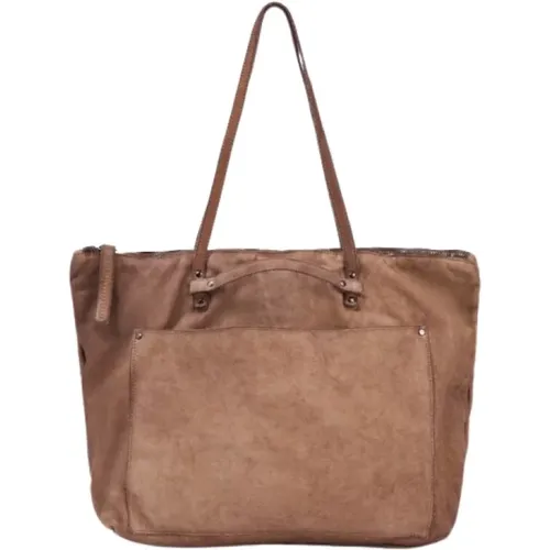 Handgemachte Leder-Tote-Tasche,Martina,Handgefertigte Leder-Tote-Tasche - Malababa - Modalova