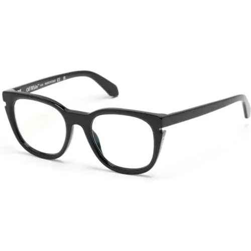 Schwarze Optische Brille Stilvoll und Vielseitig , unisex, Größe: 52 MM - Off White - Modalova