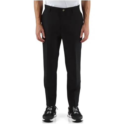 Technical Canvas Pants with Zipper , male, Sizes: M, L, XL - Versace Jeans Couture - Modalova