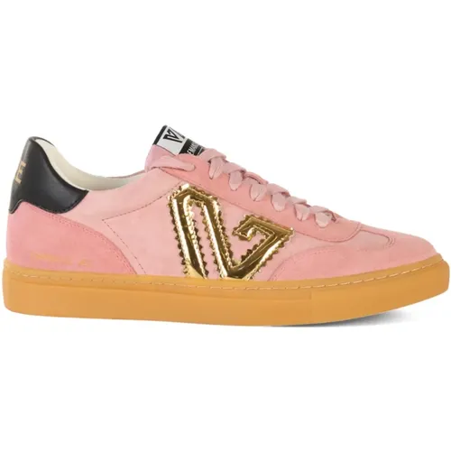 Suede Sneakers with Contrast Inserts , female, Sizes: 3 UK, 5 UK, 6 UK - Emanuelle Vee - Modalova