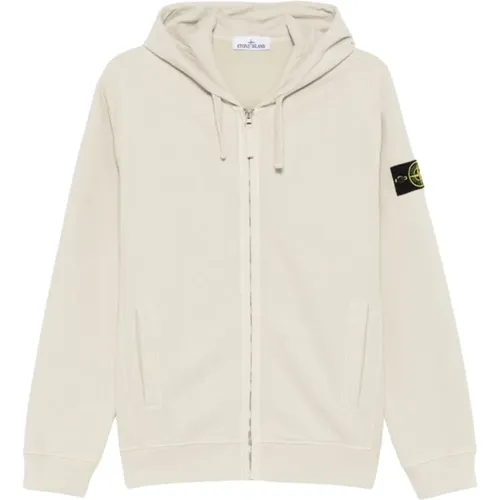 Kapuzen-Sweatshirt mit Reißverschluss und Taschen - Stone Island - Modalova