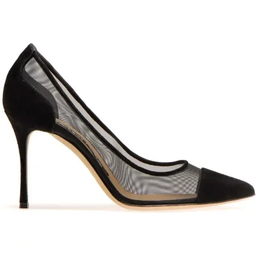 Elevate Your Style with Suede Pumps , female, Sizes: 3 UK, 4 UK - Sergio Rossi - Modalova