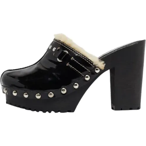 Pre-owned Leather sandals , female, Sizes: 5 1/2 UK - Miu Miu Pre-owned - Modalova