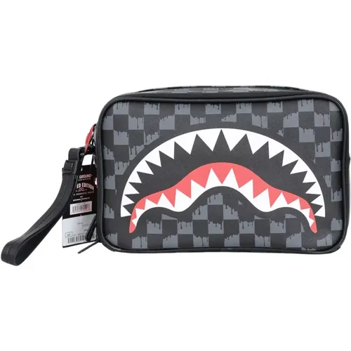 Schwarze Kulturtasche Drip Check - SPRAYGROUND - Modalova