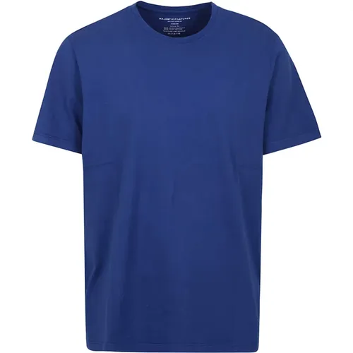 King T-Shirt , male, Sizes: XL, S - majestic filatures - Modalova