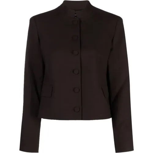 Button-Up Cropped Jacket , female, Sizes: XS - Theory - Modalova