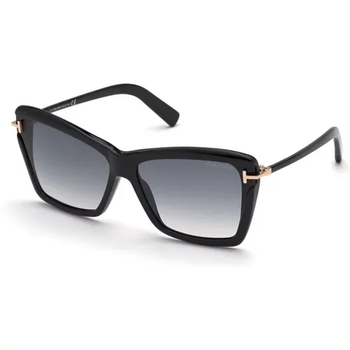 Stylische Sonnenbrille FT0849,Leah Sonnenbrille Gradient Braun - Tom Ford - Modalova