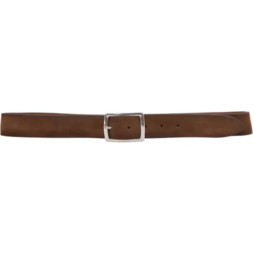 Hunting Double Reversible Belt , male, Sizes: 105 CM, 85 CM, 100 CM, 95 CM, 90 CM - Orciani - Modalova